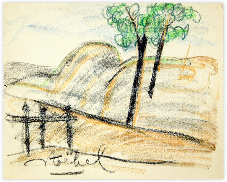 Catalogue raisonné, Edgar Stoëbel, landscape — 