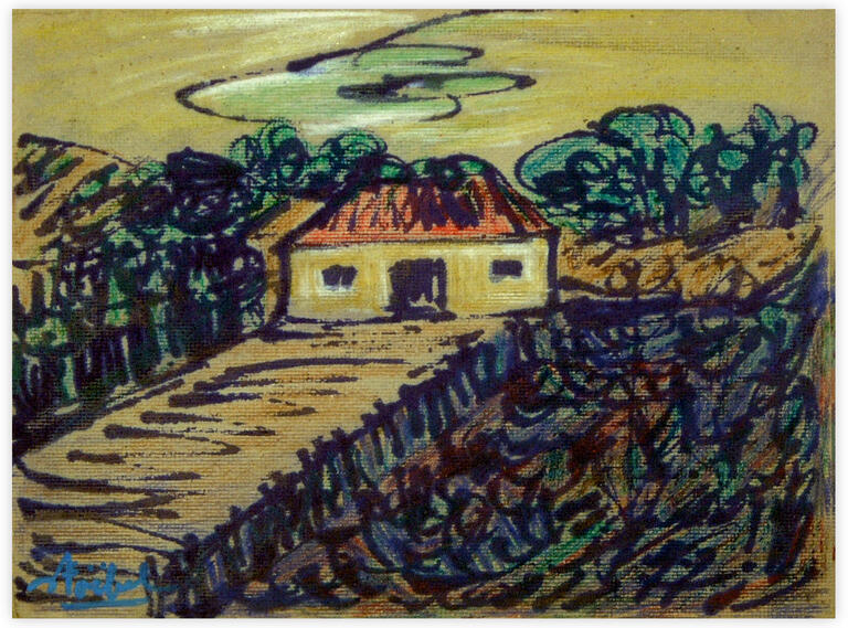 Catalogue raisonné, Edgar Stoëbel, farm - landscape — 