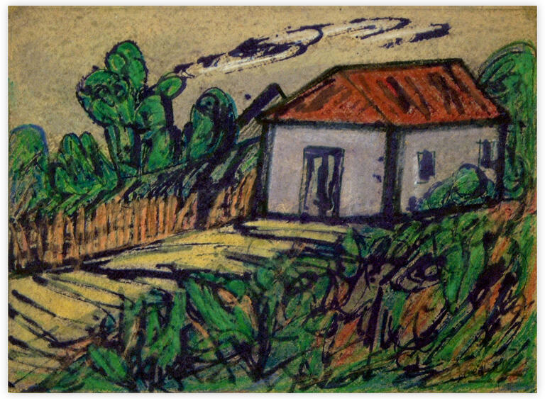 Catalogue raisonné, Edgar Stoëbel, farm - landscape — 