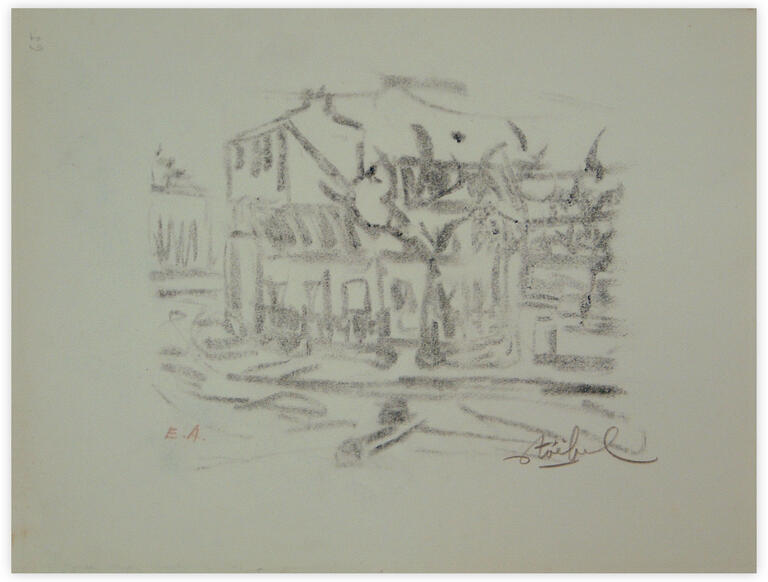 Catalogue raisonné, Edgar Stoëbel, reproduction - EA - vue de quartier - landscape — 