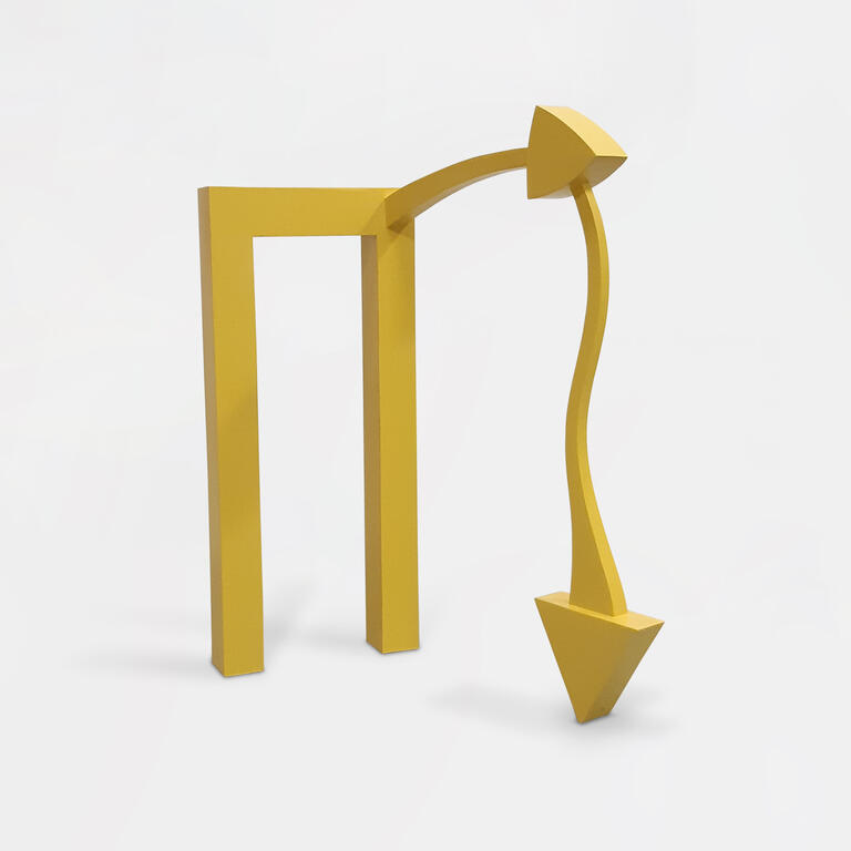 Catalogue raisonné, Jean-Paul Thaéron, Sculpture jaune - 1998