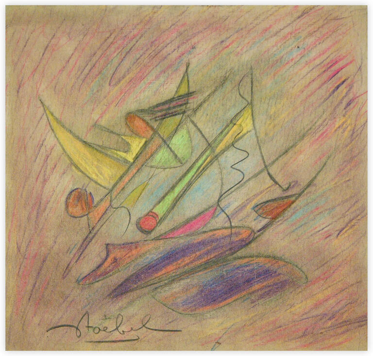 Catalogue raisonné, Edgar Stoëbel, abstract marine — 