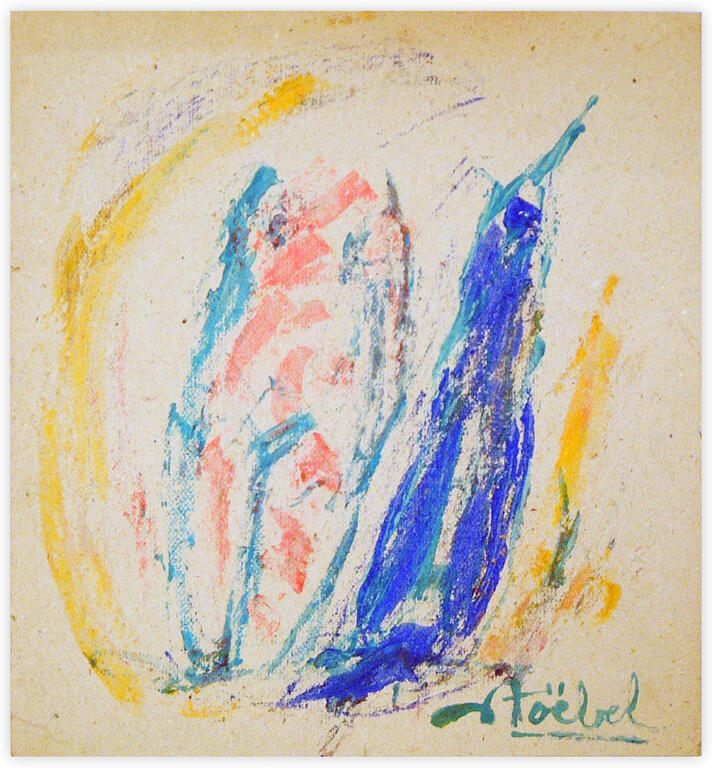 Catalogue raisonné, Edgar Stoëbel, bluebird & orange — 