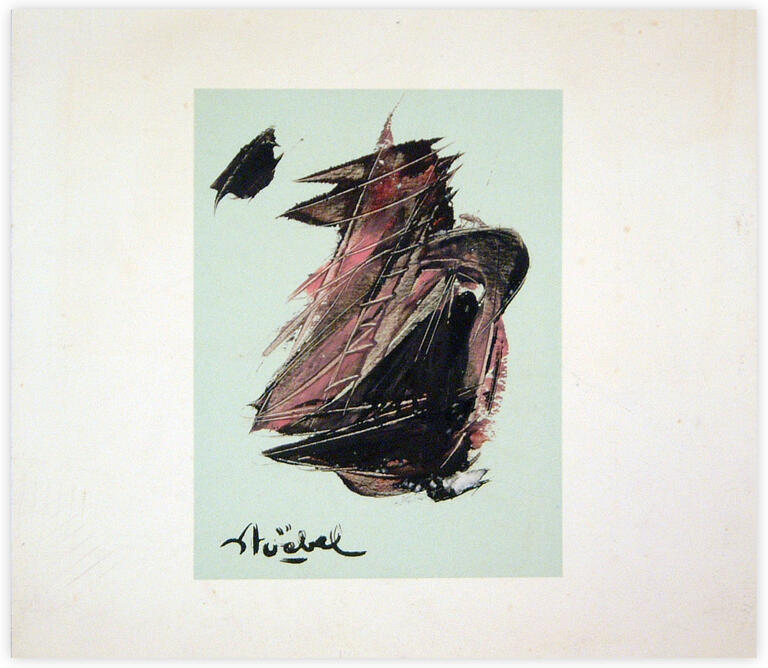 Catalogue raisonné, Edgar Stoëbel, abstract boat — 