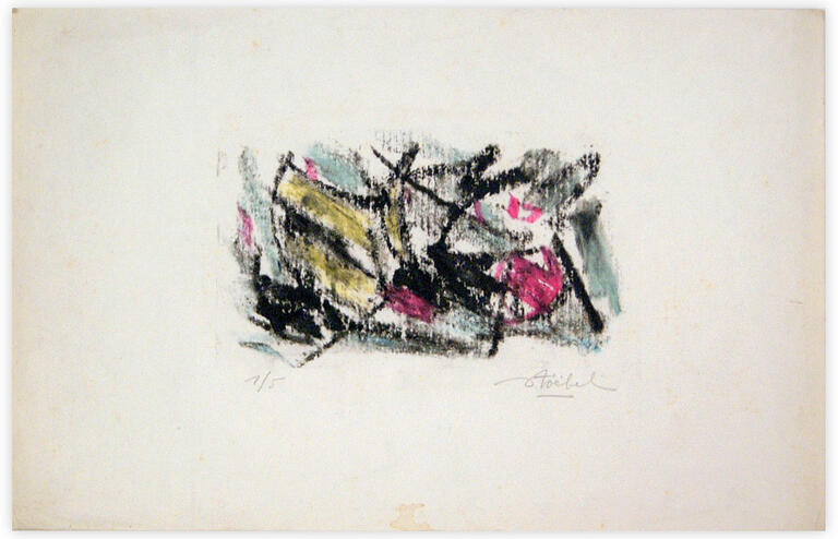 Catalogue raisonné, Edgar Stoëbel, litho 1/5 - abstract — 