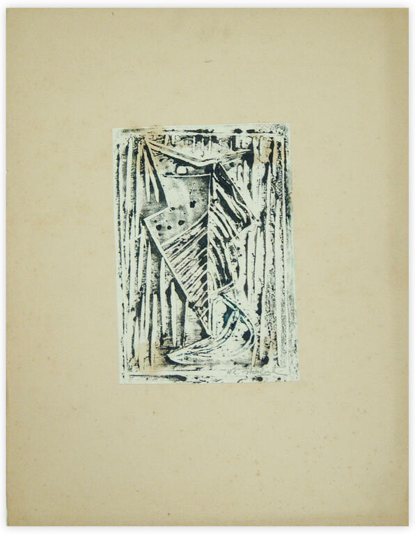 Catalogue raisonné, Edgar Stoëbel, linogravure - abstract — 