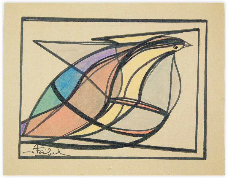 Catalogue raisonné, Edgar Stoëbel, oiseau — 