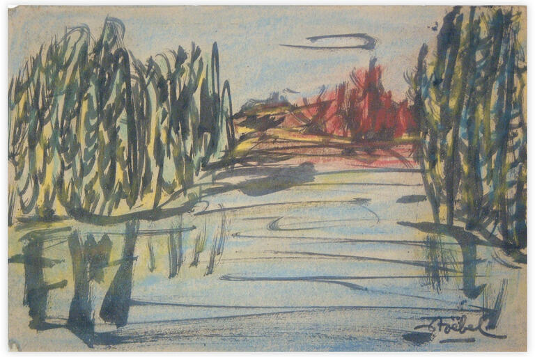 Catalogue raisonné, Edgar Stoëbel, landscape — 