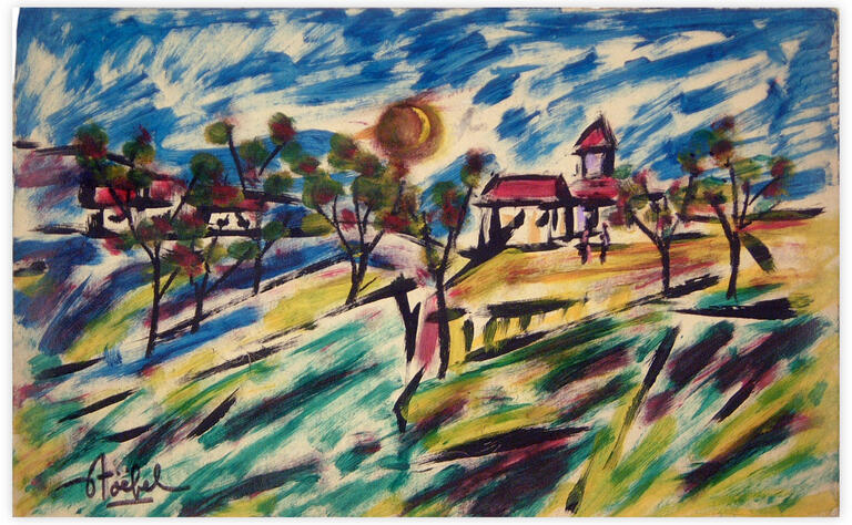 Catalogue raisonné, Edgar Stoëbel, landscape — 