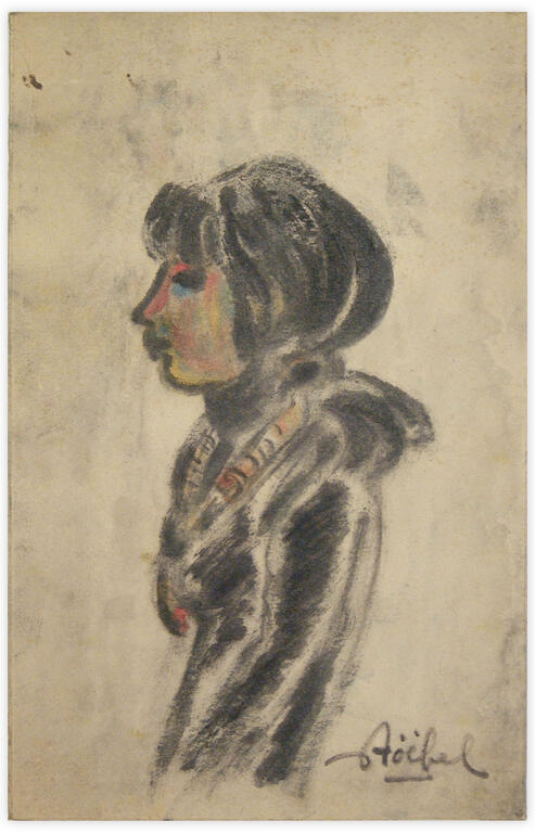 Catalogue raisonné, Edgar Stoëbel, jeune femme — 