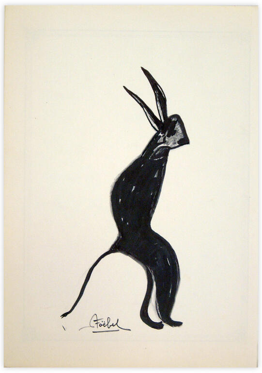 Catalogue raisonné, Edgar Stoëbel, lapin seul — 