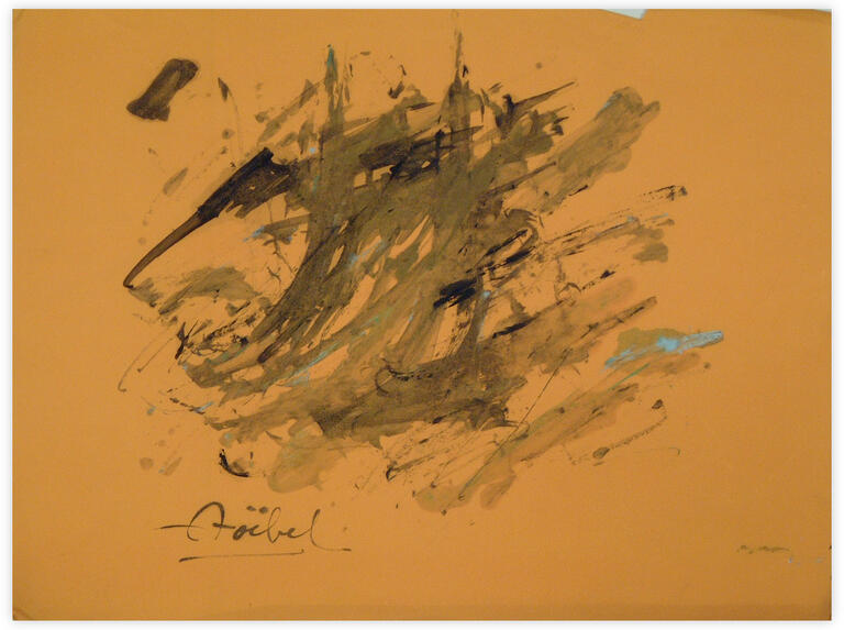Catalogue raisonné, Edgar Stoëbel, (mâts dans la tempête) abstract — 