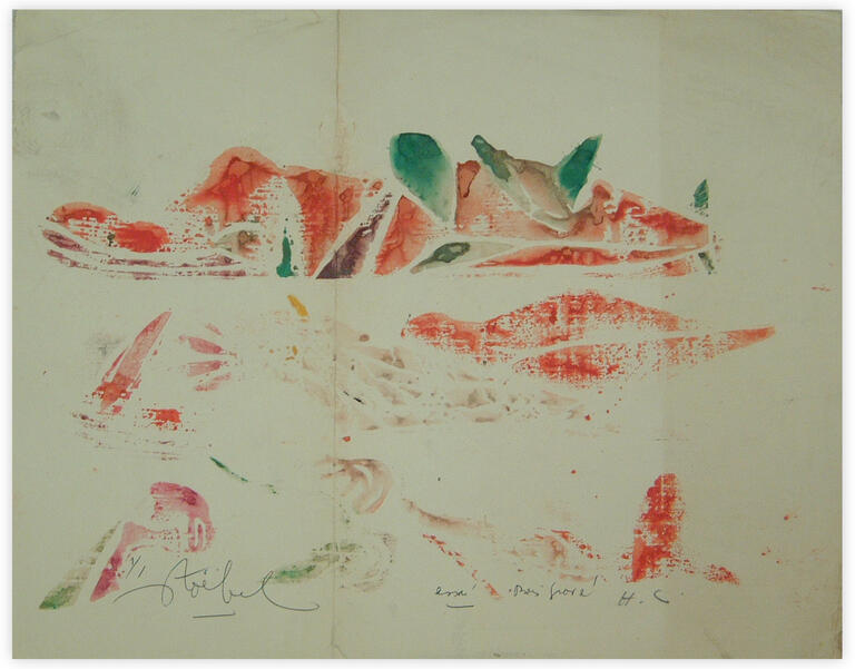 Catalogue raisonné, Edgar Stoëbel, bois gravé - essai 1/1 HC - abstract — 