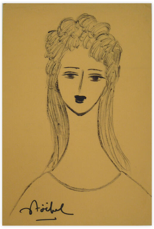 Catalogue raisonné, Edgar Stoëbel, portrait de femme — 