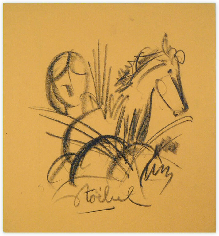 Catalogue raisonné, Edgar Stoëbel, femme et cheval — 