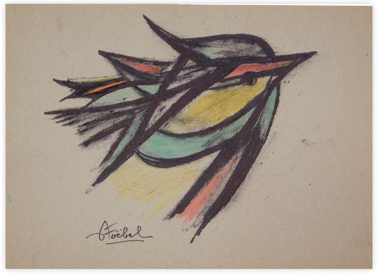 Catalogue raisonné, Edgar Stoëbel, oiseau — 