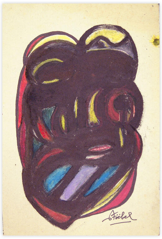 Catalogue raisonné, Edgar Stoëbel, (mask) abstract — 