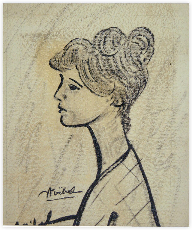 Catalogue raisonné, Edgar Stoëbel, portrait de femme — 