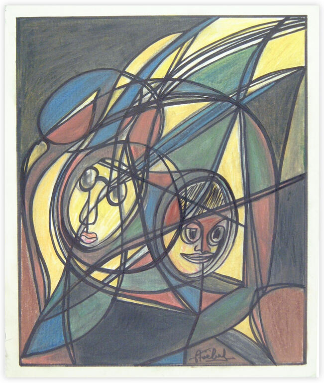 Catalogue raisonné, Edgar Stoëbel, abstract with character — 