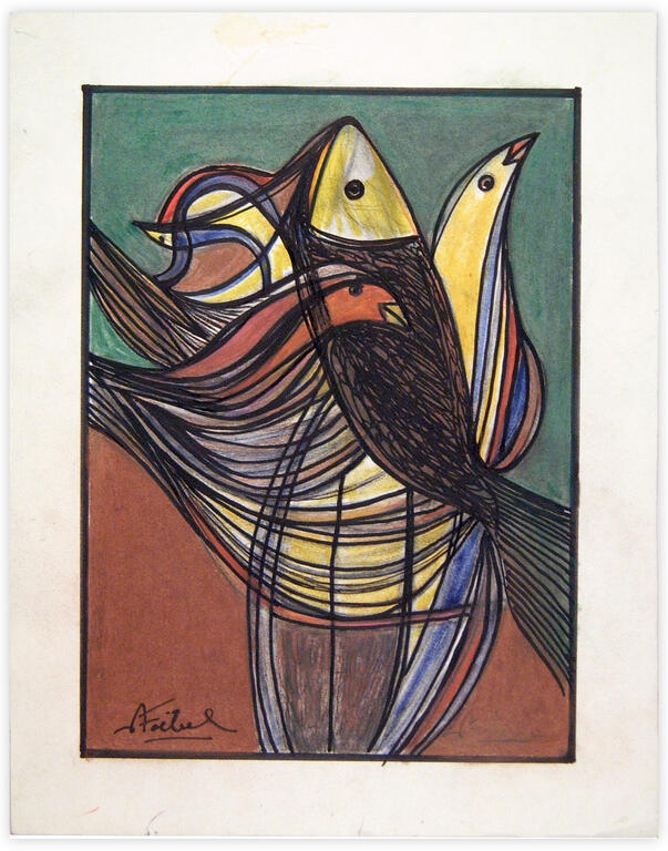 Catalogue raisonné, Edgar Stoëbel, poisson-oiseau — 