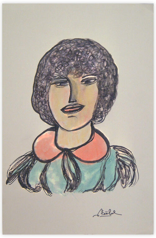 Catalogue raisonné, Edgar Stoëbel, portrait de femme — 