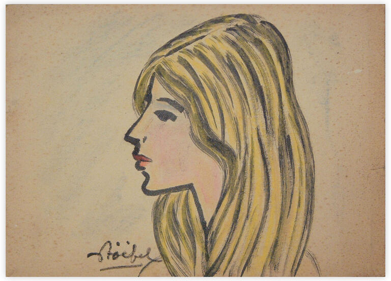 Catalogue raisonné, Edgar Stoëbel, portrait de femme — 