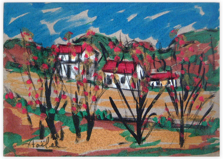 Catalogue raisonné, Edgar Stoëbel, automn landscape — 