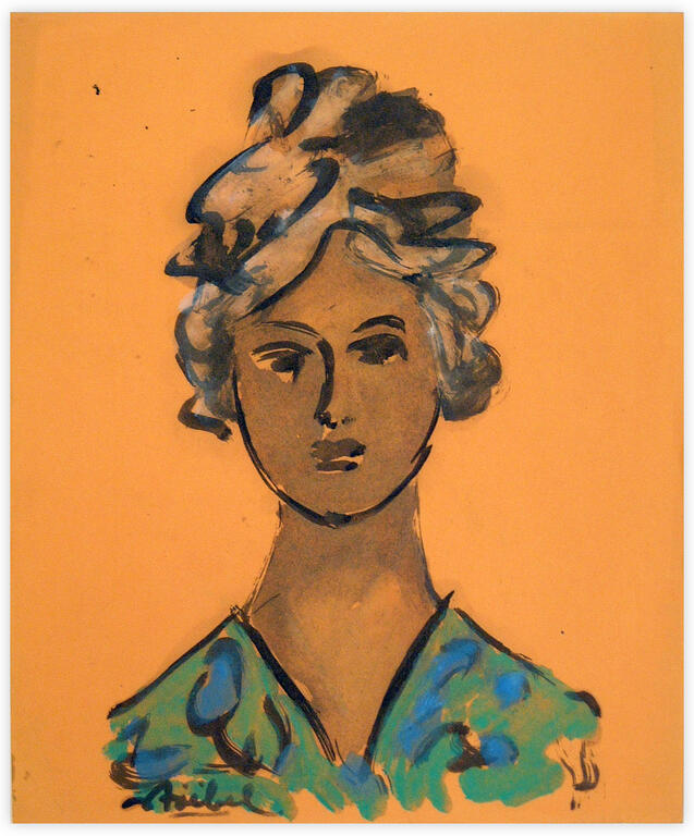 Catalogue raisonné, Edgar Stoëbel, portrait de femme — 