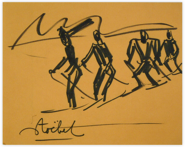 Catalogue raisonné, Edgar Stoëbel, les skieurs — 