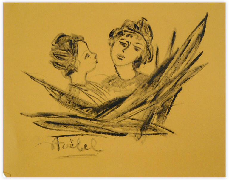 Catalogue raisonné, Edgar Stoëbel, femme et enfant — 