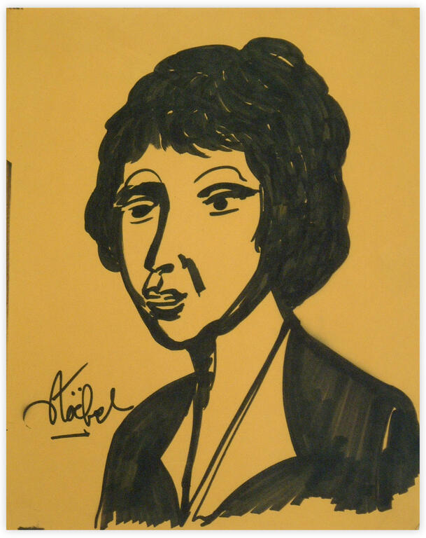 Catalogue raisonné, Edgar Stoëbel, portrait de femme — 