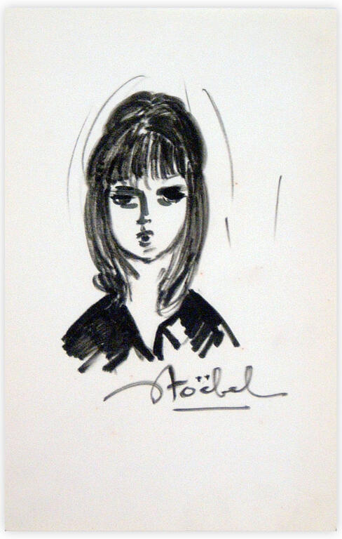 Catalogue raisonné, Edgar Stoëbel, portrait de femme — 
