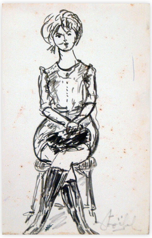 Catalogue raisonné, Edgar Stoëbel, femme au tailleur — 