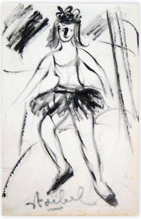 Catalogue raisonné, Edgar Stoëbel, scène de cirque - danseuse — 