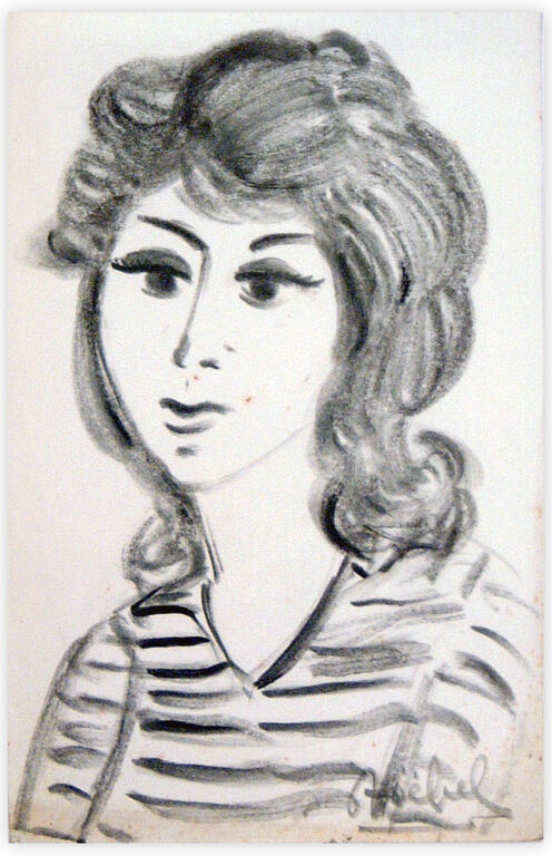 Catalogue raisonné, Edgar Stoëbel, portrait de femme — 