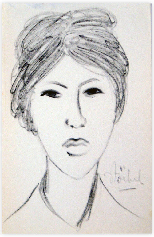 Catalogue raisonné, Edgar Stoëbel, portrait de femme — 