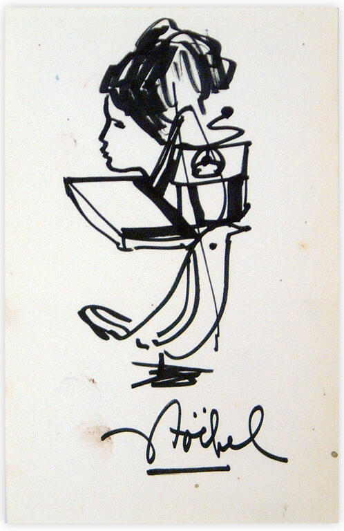 Catalogue raisonné, Edgar Stoëbel, femme & oiseau — 