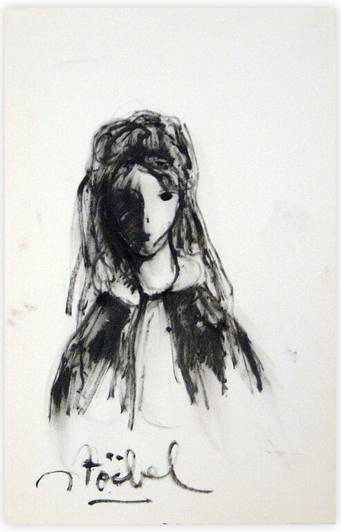 Catalogue raisonné, Edgar Stoëbel, portrait de femme — 