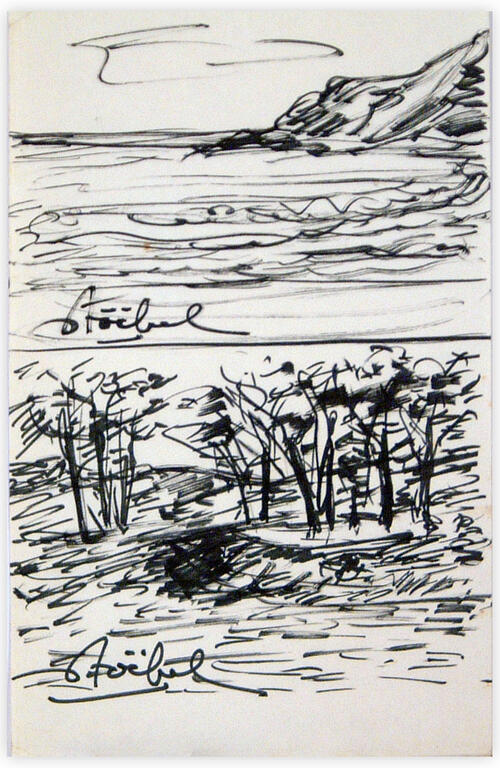 Catalogue raisonné, Edgar Stoëbel, la mer - les bois - landscape — 