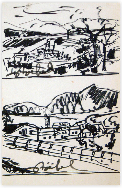 Catalogue raisonné, Edgar Stoëbel, villages (montagne) - landscape — 