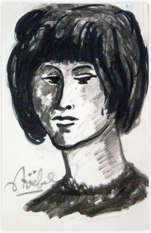 Catalogue raisonné, Edgar Stoëbel, portrait de femme — 