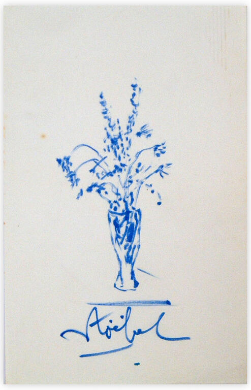 Catalogue raisonné, Edgar Stoëbel, vase et fleurs — 
