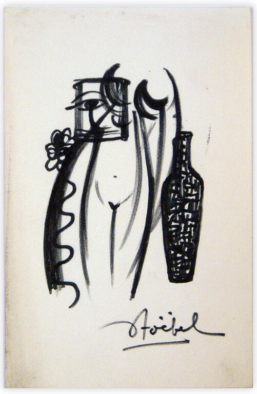Catalogue raisonné, Edgar Stoëbel, femme et vase — 