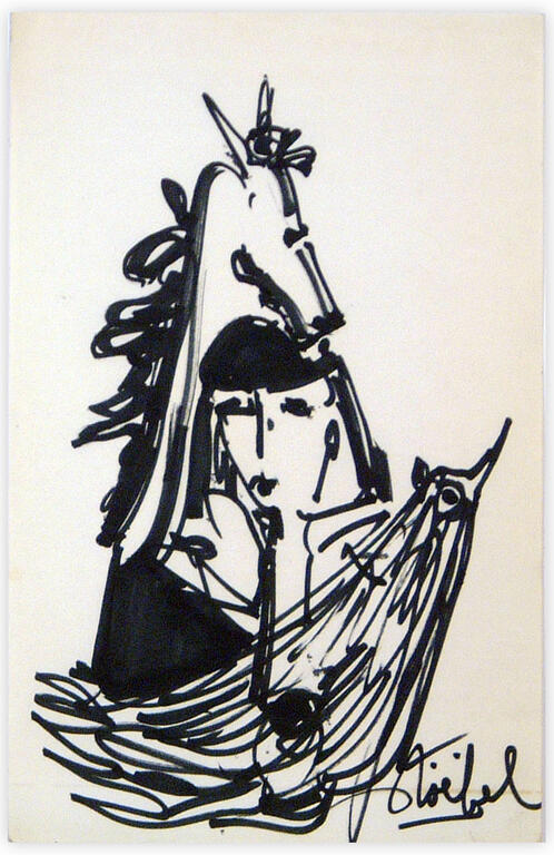 Catalogue raisonné, Edgar Stoëbel, l'homme le cheval et l'oiseau — 