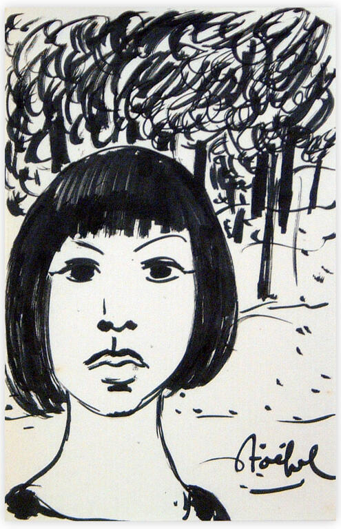 Catalogue raisonné, Edgar Stoëbel, portrait de femme — 