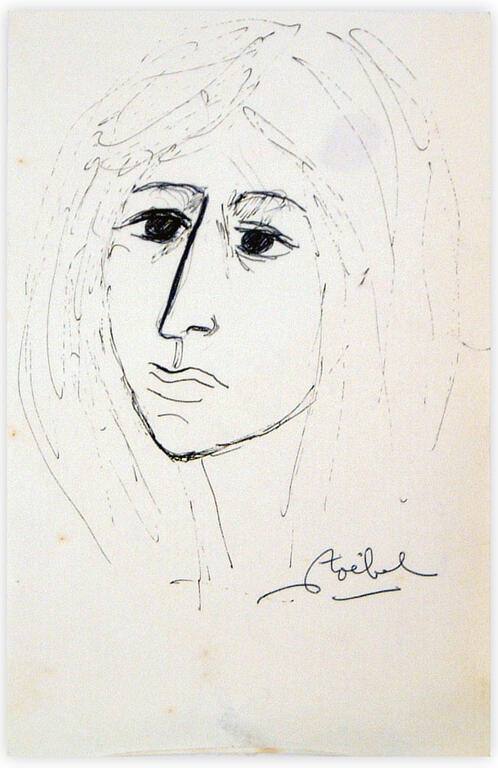 Catalogue raisonné, Edgar Stoëbel, portrait de femme — 