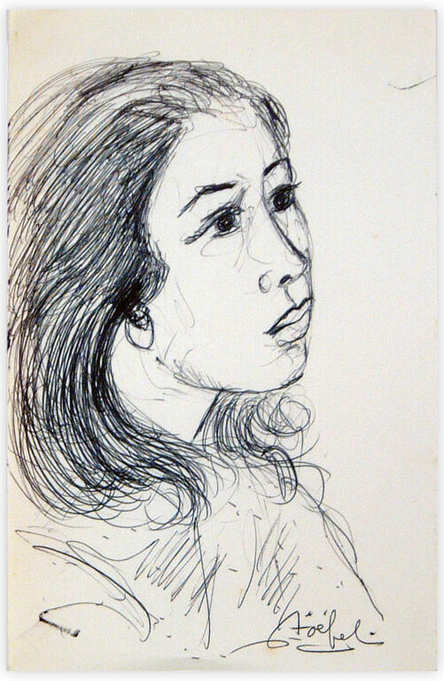 Catalogue raisonné, Edgar Stoëbel, portrait de femme — 