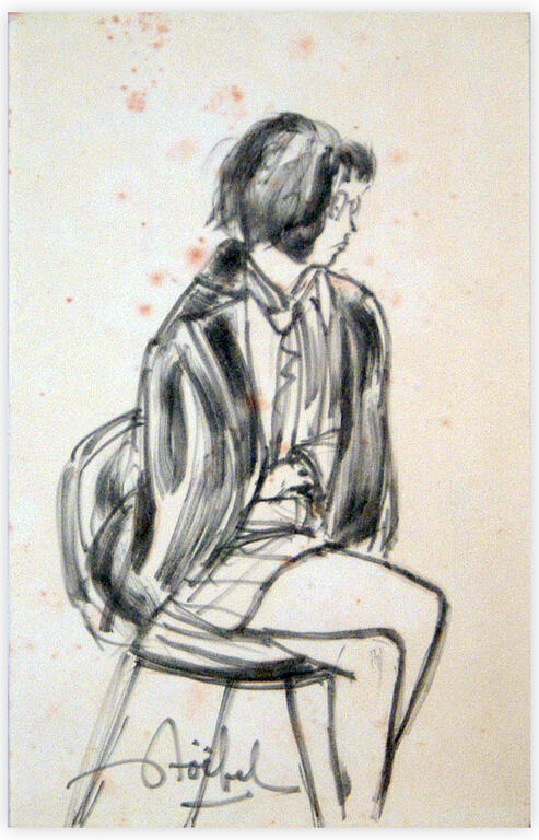 Catalogue raisonné, Edgar Stoëbel, femme assise — 