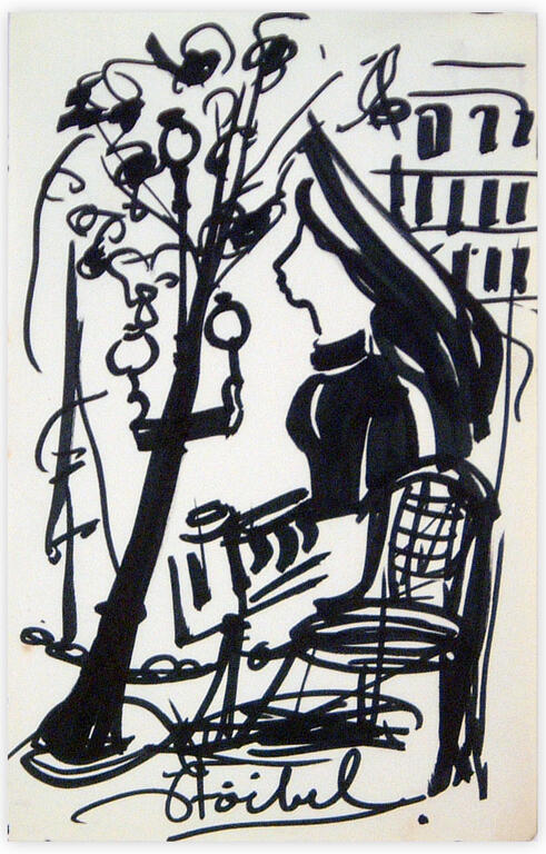 Catalogue raisonné, Edgar Stoëbel, en terrasse — 