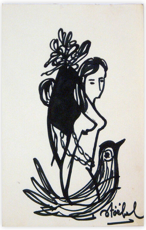 Catalogue raisonné, Edgar Stoëbel, l'oiseau et la femme enchaînée — 